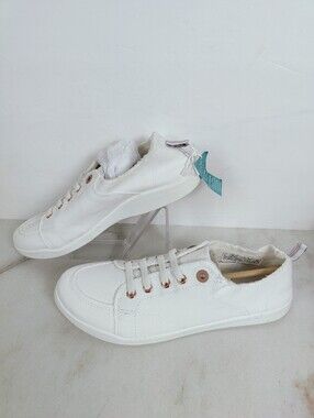 NIB Vionic Beach Pismo Canvas Sneaker Cream Off White, Sz 9